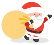 Santa holding a letter