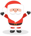 Santa holding a letter